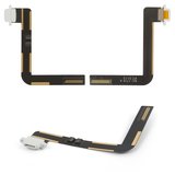 Шлейф для iPad Air (iPad 5), конектора зарядки, білий, з компонентами