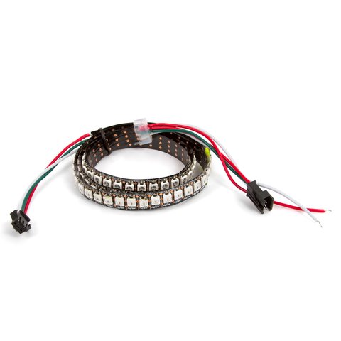 Светодиодная лента RGB SMD5050, WS2812B c  управлением, IP20, 144 диодов м, 5 м 
