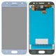 Дисплей для Samsung J330 Galaxy J3 (2017), блакитний, без рамки, Оригінал (переклеєне скло)