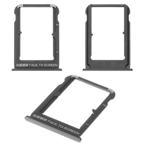 Тримач SIM карти для Xiaomi Mi Mix 3, чорний, M1810E5A