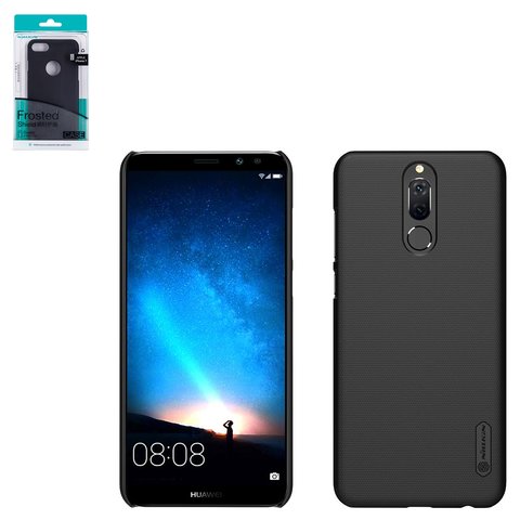 Чехол Nillkin Super Frosted Shield для Huawei Honor 9i 2017 , Mate 10 Lite, черный, с подставкой, матовый, пластик, #6902048149007