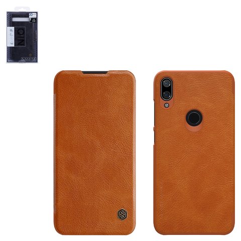 Чохол Nillkin Qin leather case для Xiaomi Mi Play, коричневий, книжка, пластик, PU шкіра, M1901F9E, #6902048172562