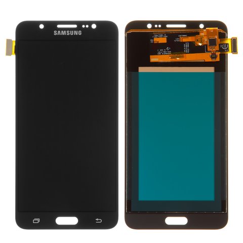 Дисплей для Samsung J710 Galaxy J7 2016 , чорний, з регулюванням яскравості, без рамки, Сopy, TFT 