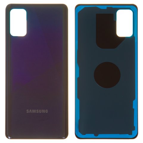 Задняя панель корпуса для Samsung A415 Galaxy A41, черная, prism crush black