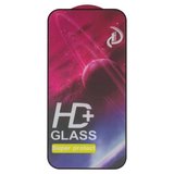 Защитное стекло для Apple iPhone 14 Pro, совместимо с чехлом, Full Glue, (без упаковки), черный