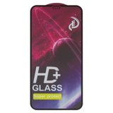 Защитное стекло для Apple iPhone 11, iPhone XR, совместимо с чехлом, Full Glue, (без упаковки), черный