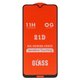 Захисне скло для Xiaomi Redmi Note 8, сумісне з чохлом, Full Glue, (без упаковки), чорний, шар клею нанесений по всій поверхні, M1906G7I, M1906G7G