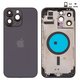 Корпус для iPhone 14 Pro Max, чорний, з тримачем SIM-карти, з боковими кнопками, Original (PRC), EU Version, space black