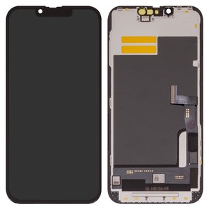 Дисплей для iPhone 13 Pro, черный, с рамкой, High Copy, без микросхемы, OLED , YK OEM hard