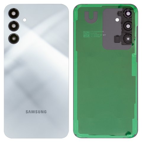 Задня панель корпуса для Samsung A155 Galaxy A15, A156 Galaxy A15 5G, синя, із склом камери, optimistic blue