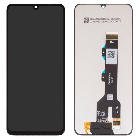 Дисплей для Motorola Moto G06, Moto G06 Power, черный, без рамки, High Copy