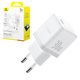 Мережевий зарядний пристрій Baseus Palm, 30 Вт, Fast Charge, білий, 1 порт, #P10111605213-00