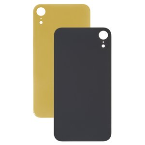 Panel trasero de carcasa puede usarse con iPhone XR, amarillo, no es necesario desmontar la cámara, big hole