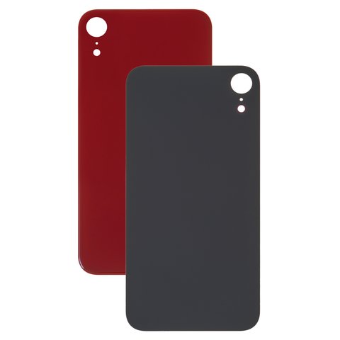 Housing Back Cover compatible with iPhone XR, red, no need to remove the camera glass, big hole 