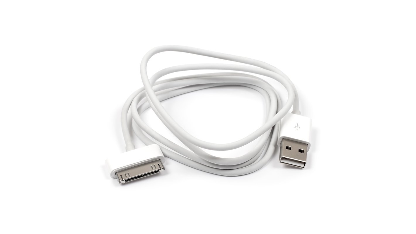 Cable Alambre de Plomo Datos USB Para IPHONE 3G 3GS 4 4G Toque IPAD Blanco 
