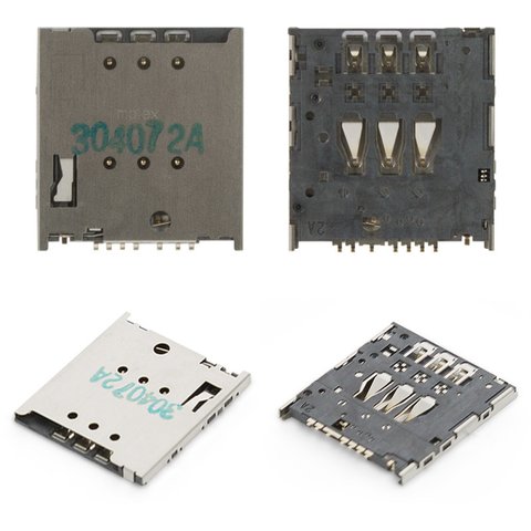 Коннектор SIM карты для Meizu MX4 5.3", MX4 Pro 5.5"; Sony LT22i Xperia P; Sony Ericsson LT30p Xperia T