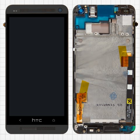 Pantalla LCD puede usarse con HTC One M7 801e, negro, Original PRC 