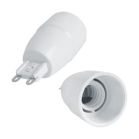Base Adapter G9 to E14, white, 60 mm 