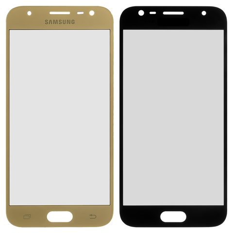 Housing Glass compatible with Samsung J330F Galaxy J3 2017 , golden 