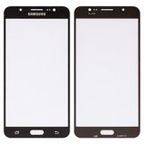 Housing Glass compatible with Samsung J710F Galaxy J7 (2016), J710FN Galaxy J7 (2016), J710H Galaxy J7 (2016), J710M Galaxy J7 (2016), (with OCA film, black)