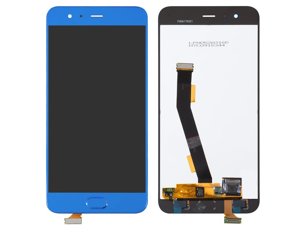 LCD compatible with Xiaomi Mi 6, (dark blue, without frame
