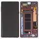 LCD compatible with Samsung N960 Galaxy Note 9, (golden, brown, with frame, Original (PRC), metallic Copper, original glass)