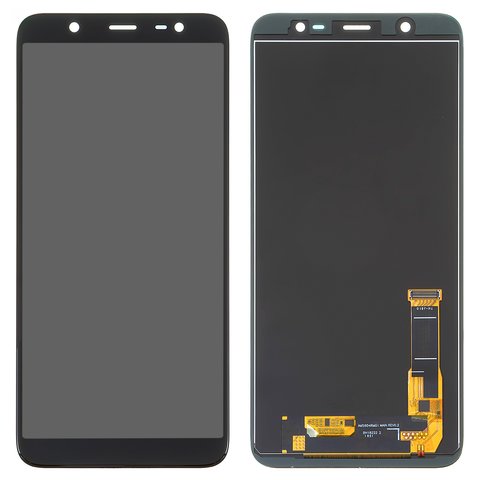 Pantalla LCD puede usarse con Samsung J800 Galaxy J8, J810 Galaxy J8 2018 , J810 Galaxy On8 2018 , negro, con ajuste de brillo, sin marco, Copy, TFT 