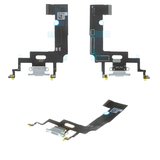 Flat Cable compatible with iPhone XR, (charge connector, white, with microphone, Original (PRC))