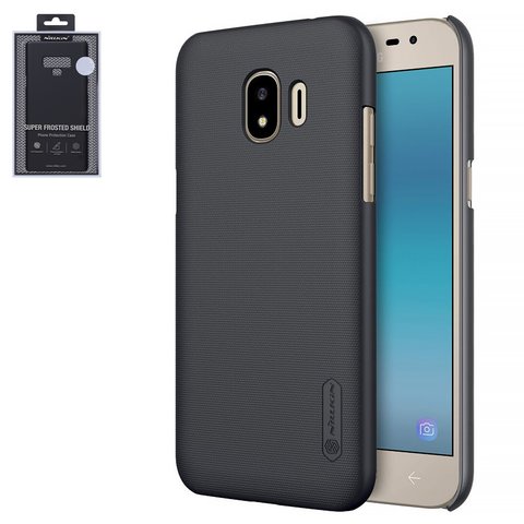 Case Nillkin Super Frosted Shield compatible with Samsung J250 Galaxy J2 2018 , black, with support, matt, plastic  #6902048153486