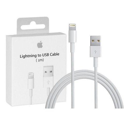 USB Cable, USB type A, Lightning, 100 cm, white, Original PRC , service pack box 