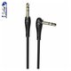 AUX Cable Hoco UPA14, (TRS 3.5 mm, 100 cm, black, Γ-shaped, TRS 3.5 mm to TRS 3.5 mm)