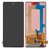 LCD compatible with Samsung G780 Galaxy S20 FE, G781 Galaxy S20 FE 5G, (black, without frame, original (change glass) )