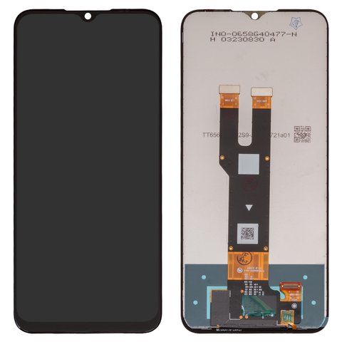LCD compatible with ZTE Blade V50 Design 4G ZTE 8050 , black, without frame, High Copy 
