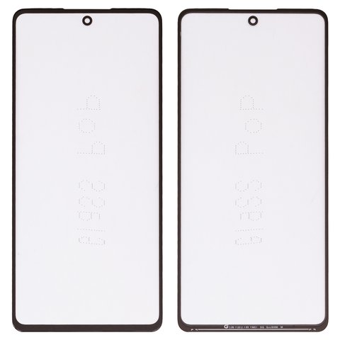 Housing Glass G+OCA PRO compatible with Samsung A725 Galaxy A72, A726 Galaxy A72 5G, with OCA film, black 