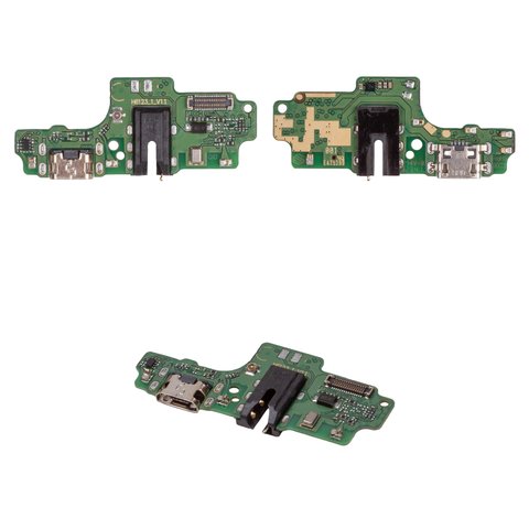 Flat Cable compatible with Tecno Spark 6 Go KE5, KE5J , charge connector, with microphone, with components, Original PRC , charging board 