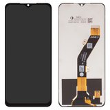 LCD compatible with Tecno Spark 10, (black, without frame, Copy, KI5Q)
