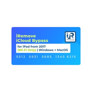 iRemove iCloud Bypass para modelos de iPad, fabricados entre 2017 2019 Wifi Only  | Windows + MacOS