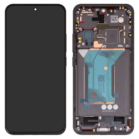 LCD compatible with Xiaomi 14, black, with frame, Original PRC , 23127PN0CC, 23127PN0CG 