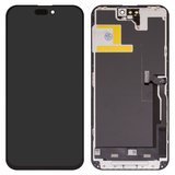Pantalla LCD puede usarse con iPhone 14 Pro Max, negro, con marco, AAA, (TFT), ZY, LTPS FHD
