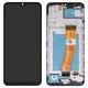 Pantalla LCD puede usarse con Samsung A025F/DS Galaxy A02s, negro, con marco, Copy, con cable plano amarillo, (160,5x72 mm)