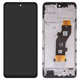 Pantalla LCD puede usarse con Infinix Hot 50 4G (X6882), negro, con marco, High Copy