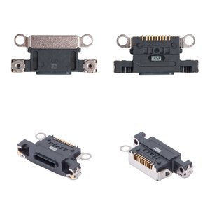 Charge Connector compatible with iPhone 14, iPhone 14 Plus, black, Lightning 