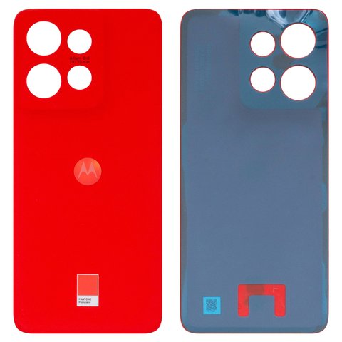 Housing Back Cover compatible with Motorola Edge 50 Neo, red, poinciana 