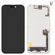 Pantalla LCD puede usarse con iPhone 17, negro, con marco, HC, (OLED), DD-OLED hard