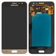 LCD compatible with Samsung J320 Galaxy J3 (2016), (golden, without frame, Original, service pack, dragontrail glass) #GH97-18414B