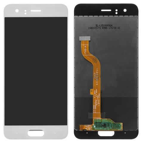 LCD compatible with Huawei Honor 9, white, type 1 , without frame, Original PRC , STF L09 STF L19 