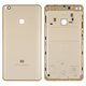 Housing Back Cover compatible with Xiaomi Mi Max 2, (golden, with side button, MDE40, MDI40)