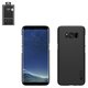 Case Nillkin Super Frosted Shield compatible with Samsung G955 Galaxy S8 Plus, (black, with support, matt, plastic) #6902048138490