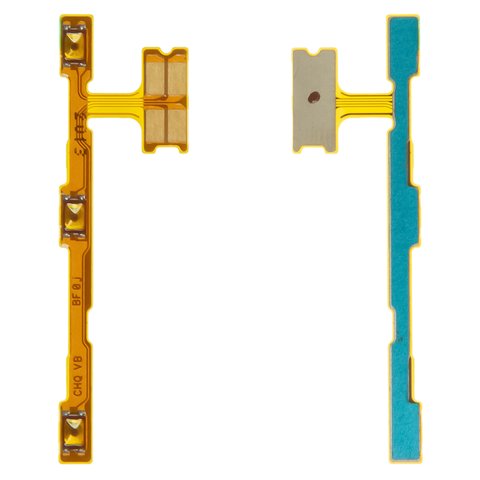 Flat Cable compatible with Huawei Y7 2019 , start button, side buttons 