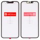 Housing Glass G+OCA PRO compatible with iPhone 13 Pro, (with OCA film, black)
